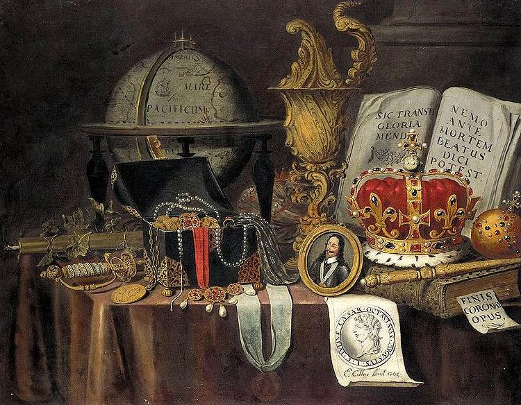 Evert Collier Vanitas Still Life oil painting picture